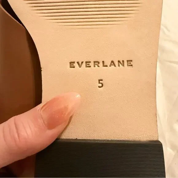 Everlane City Crossover Sandal Rum Brown Leather Flat Buckle Strap Size 5 New - Picture 7 of 8